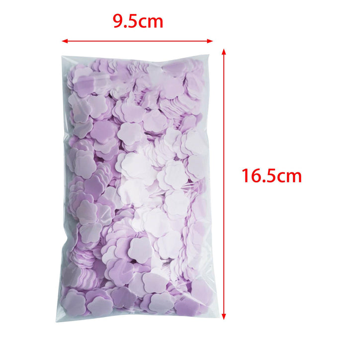 1000x Mini Soap Paper Hand Washing Fast Foaming for Travel Travel Hiking Lavender