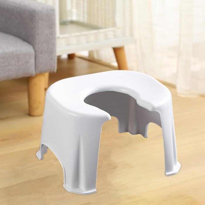 Squatting Toilet Stool Moveable Non Slip for Children Adults L no Cushion