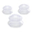 3x Silicone Cupping Set Vacuum Cupping Cup for Shoulder Arm Body Massage Clear