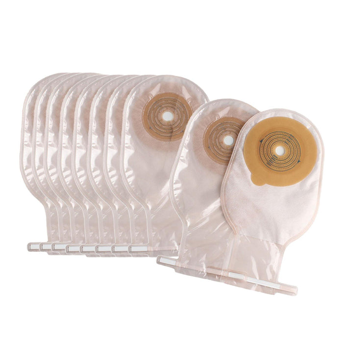 Crofta 10x Colostomy Bags One Piece Max 60mm for Ileostomy Stoma Care Colonoscopy