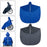 Wheelchair Waterproof Poncho Breathable Lightweight PVC Layer Rain Cape Blue