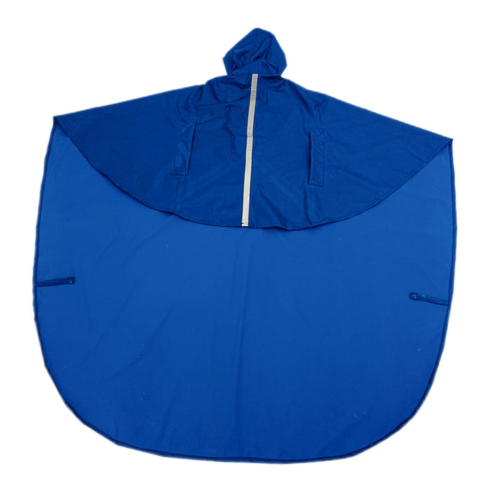 Wheelchair Waterproof Poncho Breathable Lightweight PVC Layer Rain Cape Blue