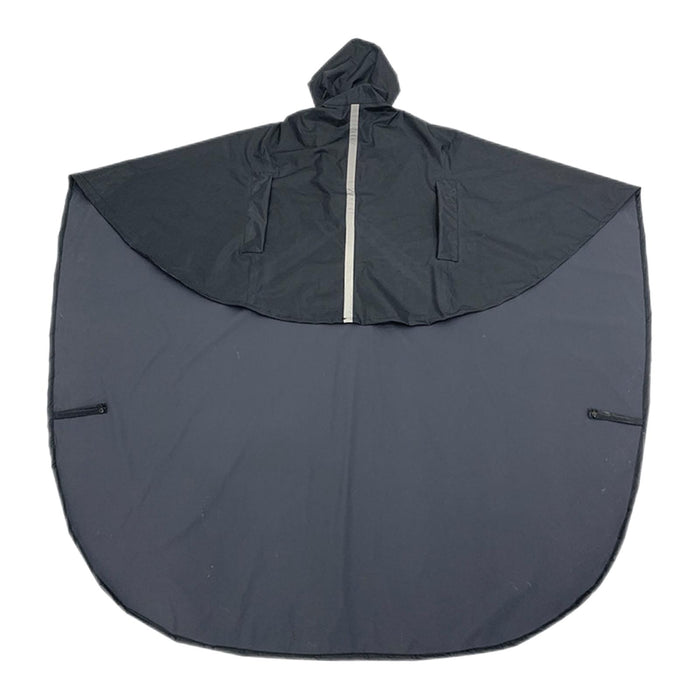 Wheelchair Waterproof Poncho Breathable Lightweight PVC Layer Rain Cape Dark Blue