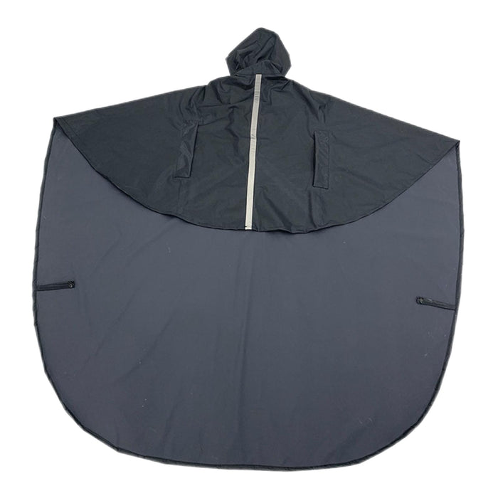 Wheelchair Waterproof Poncho Breathable Lightweight PVC Layer Rain Cape Dark Blue