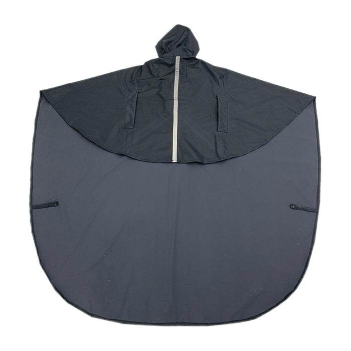 Wheelchair Waterproof Poncho Breathable Lightweight PVC Layer Rain Cape Dark Blue