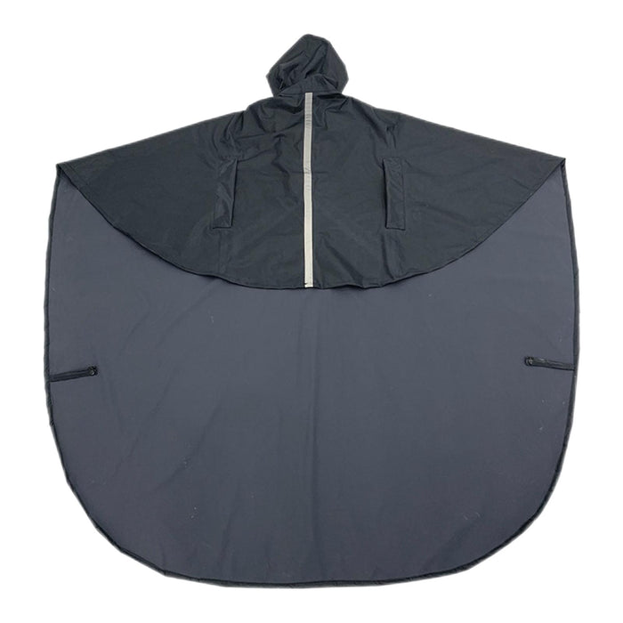 Wheelchair Waterproof Poncho Breathable Lightweight PVC Layer Rain Cape Dark Blue