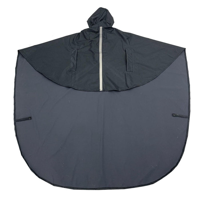 Wheelchair Waterproof Poncho Breathable Lightweight PVC Layer Rain Cape Dark Blue