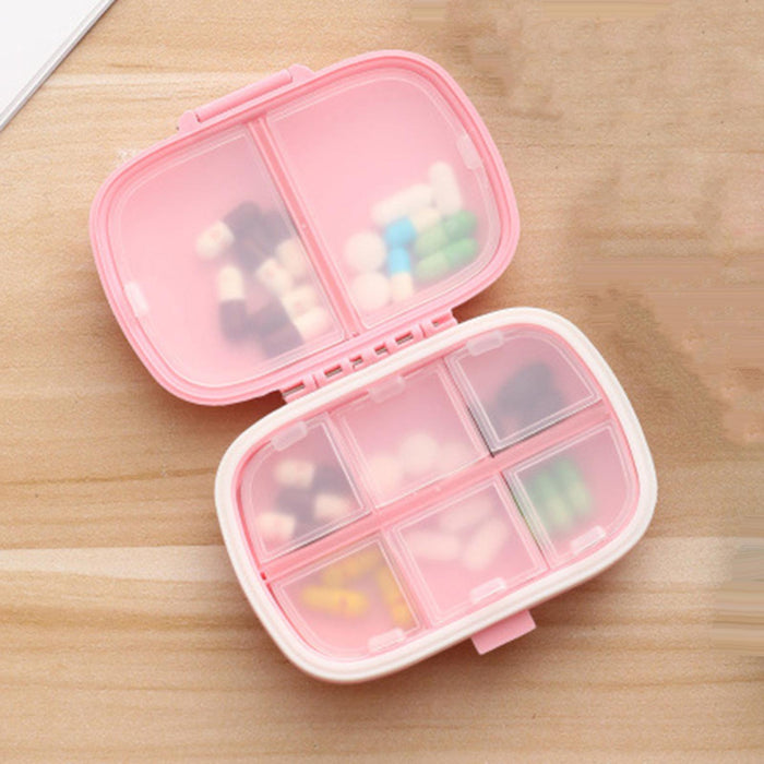 Weekly Pill Organizer Supplements Vitamins Medication Reminder Home Pink