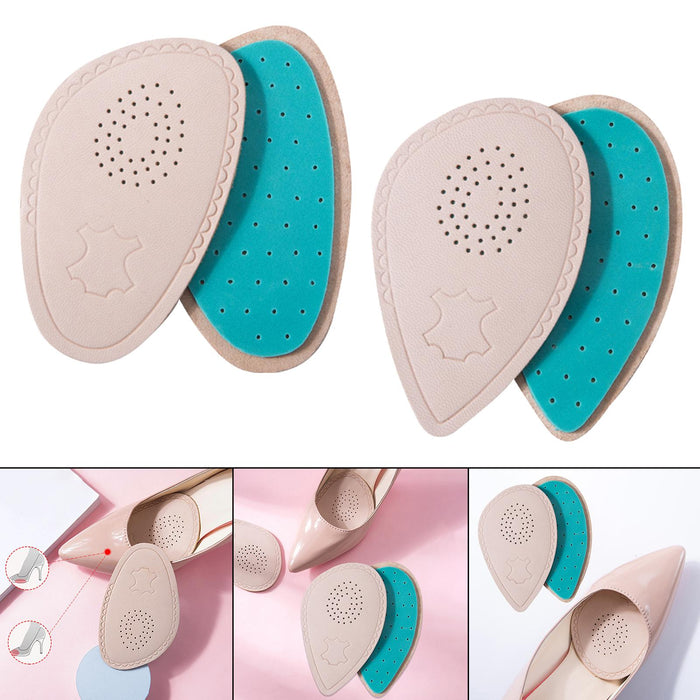 2 Pieces Metatarsal Pads Ball of Foot Cushions Non Slip Women  Round Head