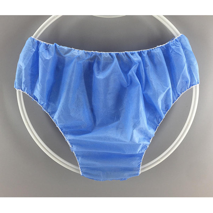 30x Disposable Panties Breathable Adjustable for SPA Women Men Blue