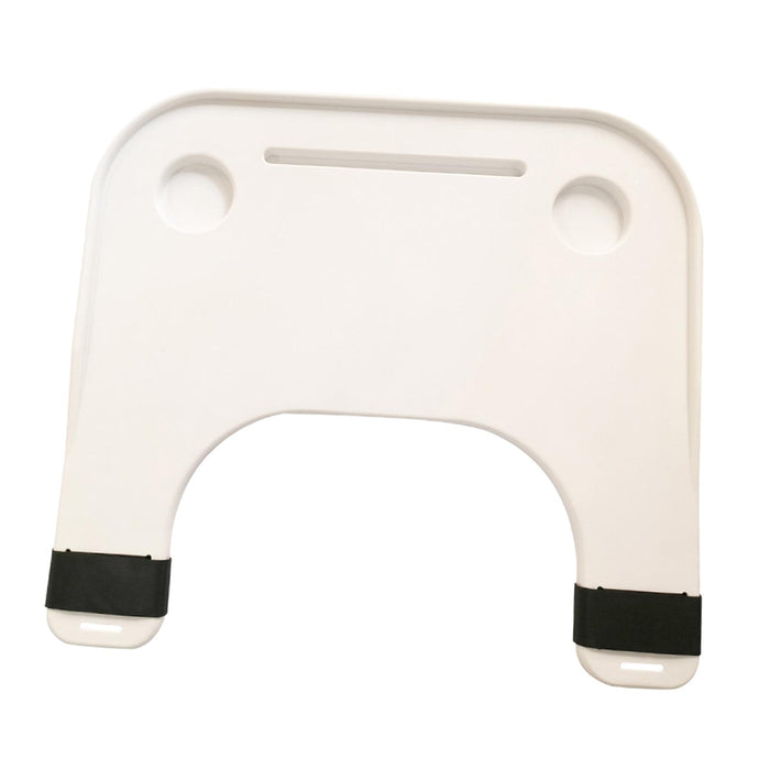 Wheelchair Tray Double Cup Holder Easy to Install and Remove White