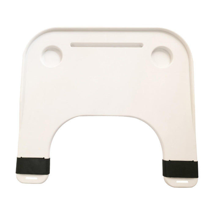 Wheelchair Tray Double Cup Holder Easy to Install and Remove White