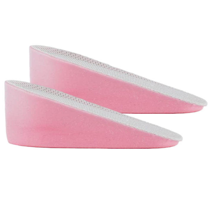 2 Pieces Height Increase Insoles Heel Cushion Pads Men Women Pink Gray 4.5cm