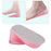 2 Pieces Height Increase Insoles Heel Cushion Pads Men Women Pink Gray 4.5cm