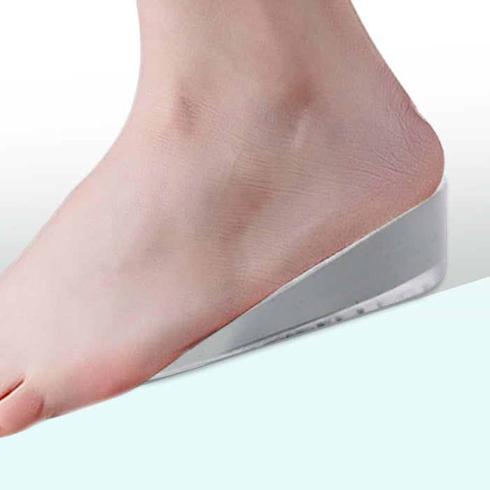 2 Pieces Height Increase Insoles Heel Cushion Pads Men Women Gray 4.5cm