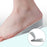 2 Pieces Height Increase Insoles Heel Cushion Pads Men Women Gray 4.5cm