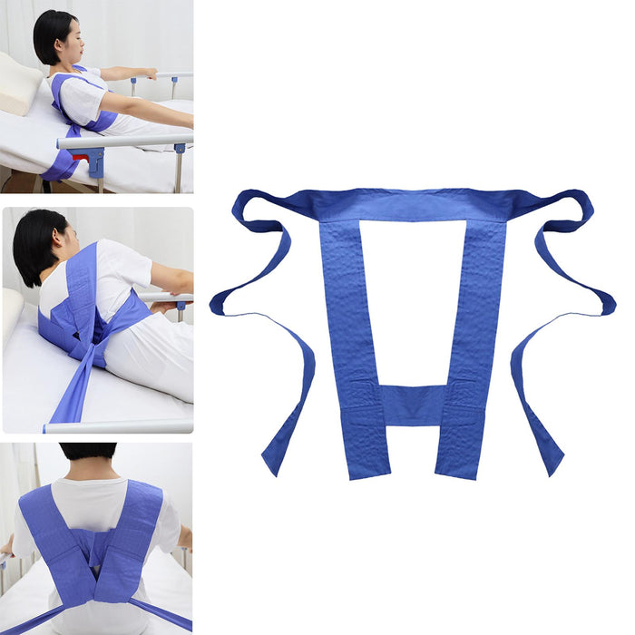 Wheelchair Fixing Belt Adjustable Elastic Anti Fall for Elderly Disabled Blue