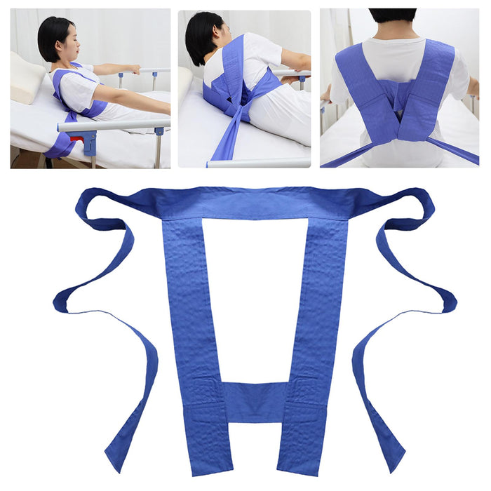 Wheelchair Fixing Belt Adjustable Elastic Anti Fall for Elderly Disabled Blue