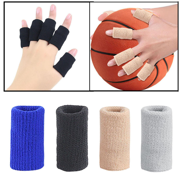 10Pcs Finger Protector Elastic Comfortable for Baseball Badminton Cycling Blue