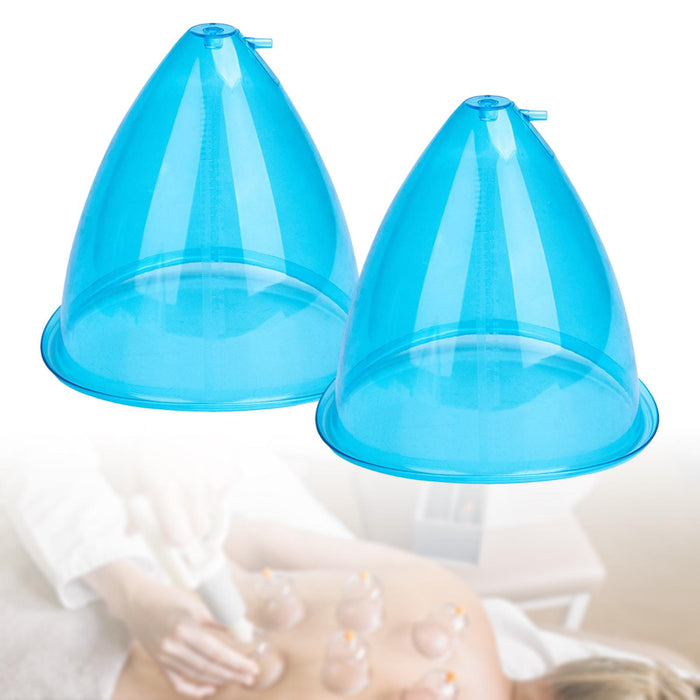 2x Lifting Cups 150ml/180ml Breast Enhance for Buttock Lift Body Massage 180ml Blue