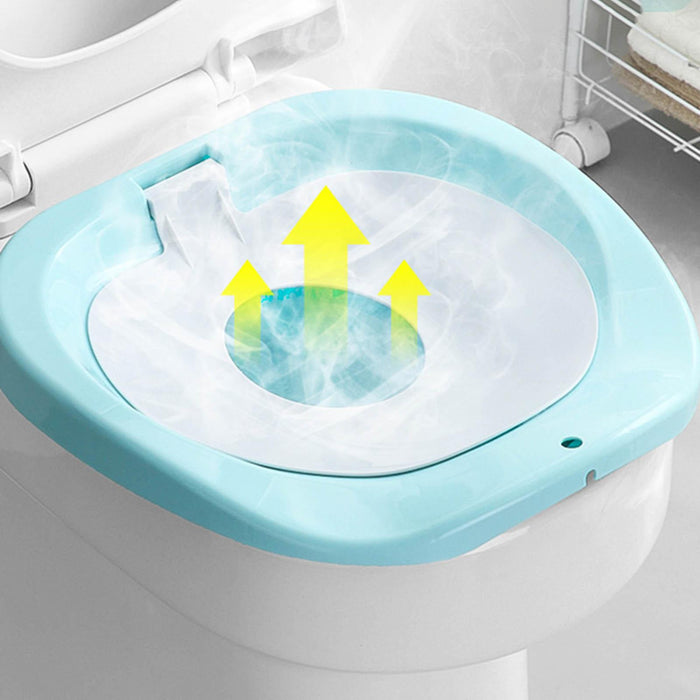 Toilet Sitz Bath Basin Hangable Soaking Basin Heavy Duty Universal Portable Blue