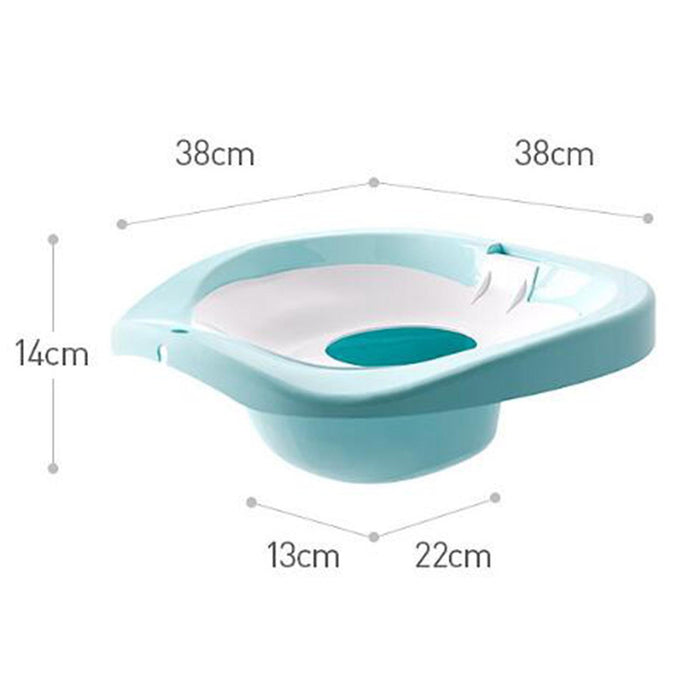 Toilet Sitz Bath Basin Hangable Soaking Basin Heavy Duty Universal Portable Blue