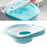 Toilet Sitz Bath Basin Hangable Soaking Basin Heavy Duty Universal Portable Blue