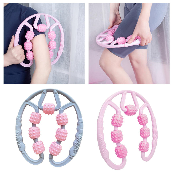 Yoga Massage Roller Fitness Exercise Neck Muscle Relax Roller Pink