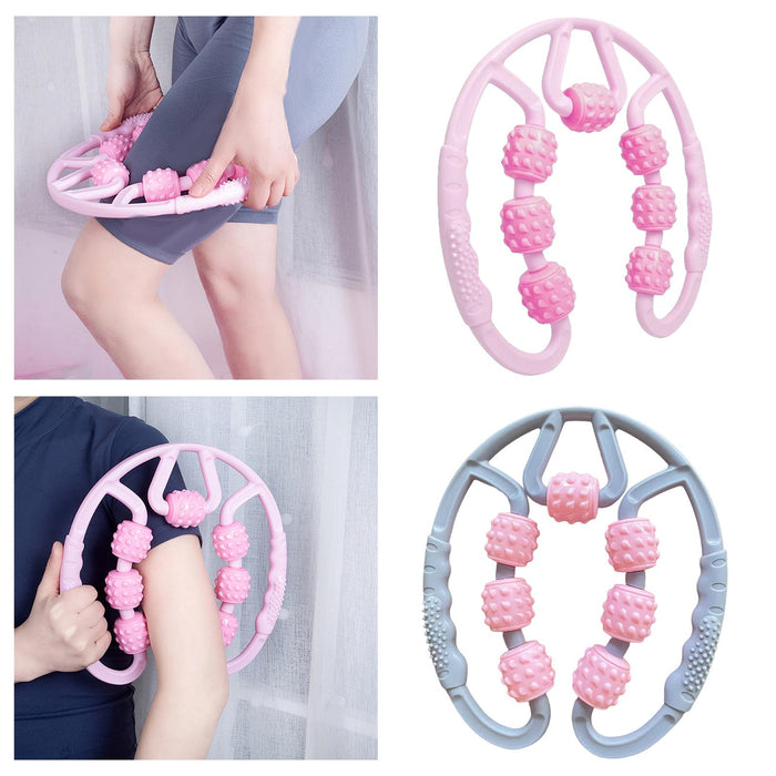 Yoga Massage Roller Fitness Exercise Neck Muscle Relax Roller Pink