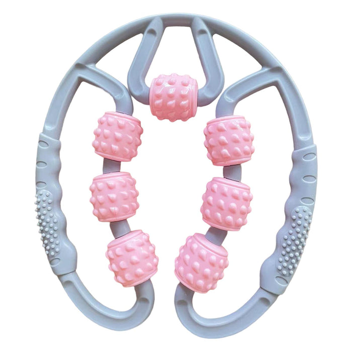 Yoga Massage Roller Fitness Exercise Neck Muscle Relax Roller Pink Gray