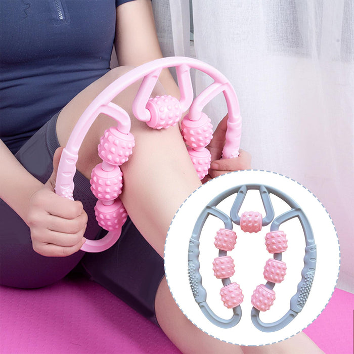 Yoga Massage Roller Fitness Exercise Neck Muscle Relax Roller Pink Gray