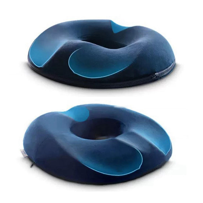 Donut Pillow for Tailbone Pain Orthopedic Surgery Recovery Office Chair Gray