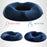 Crofta Soft Donut Pillow Sitting Pillows Reduce Coccyx Pain for Women Car Navy Blue