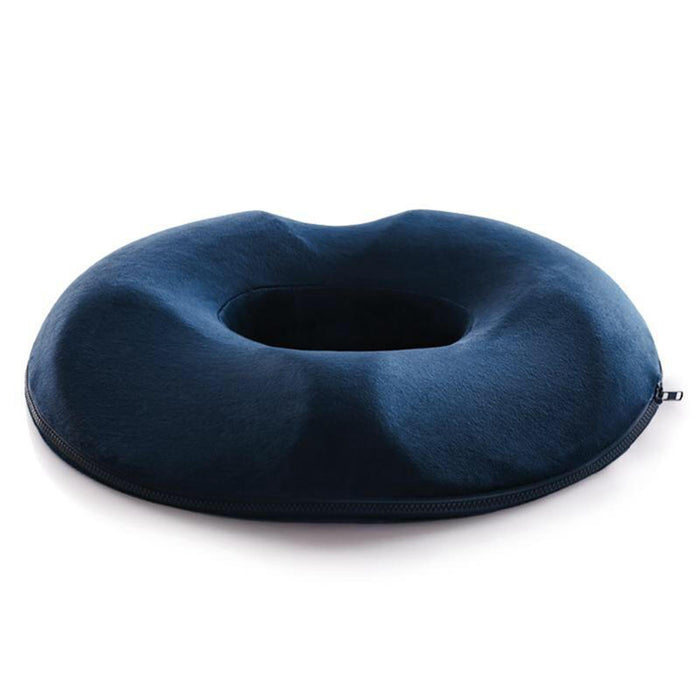 Crofta Soft Donut Pillow Sitting Pillows Reduce Coccyx Pain for Women Car Navy Blue