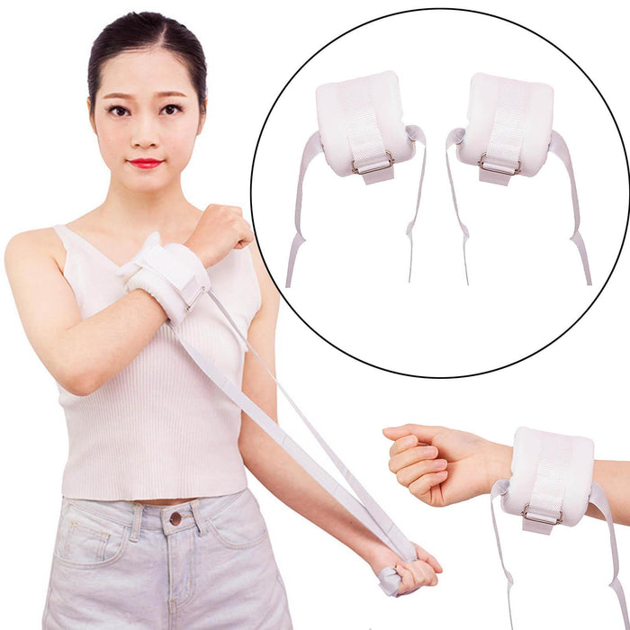 2 Pieces Wrist Arm Ankle Hand Restraint Strap for Prevent from Scratch