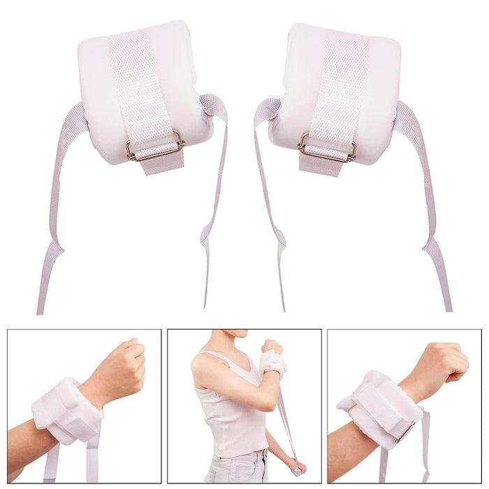 2 Pieces Wrist Arm Ankle Hand Restraint Strap for Prevent from Scratch