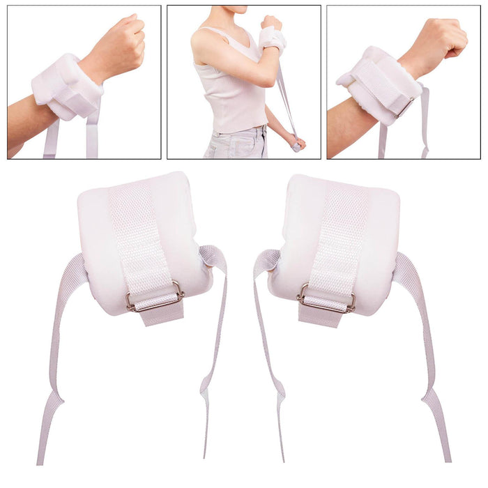 2 Pieces Wrist Arm Ankle Hand Restraint Strap for Prevent from Scratch