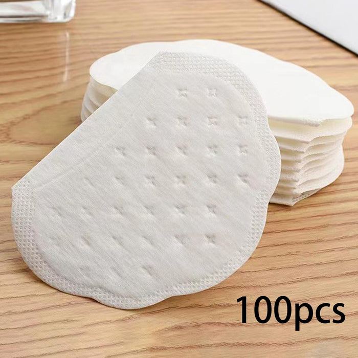 100x Underarm Sweat Pads Disposable Unflavored Non Visible for Summer Unisex