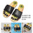 2x Foot Massage Slippers Sandals for Relaxation Deep Tissue Home 35-36 Black