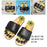 2x Foot Massage Slippers Sandals for Relaxation Deep Tissue Home 35-36 Black