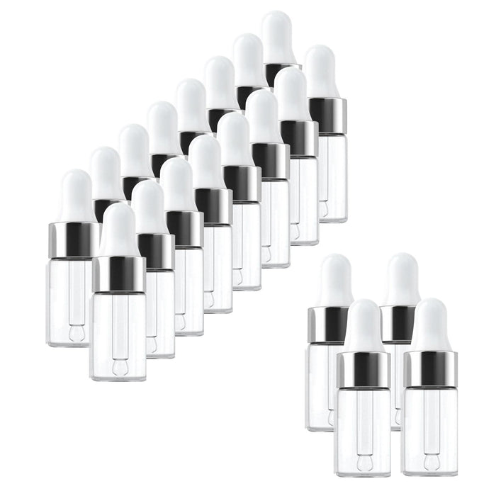 20 x Empty Essential Oil Bottles Refillable Pocket Size for Travel Salon 3ML