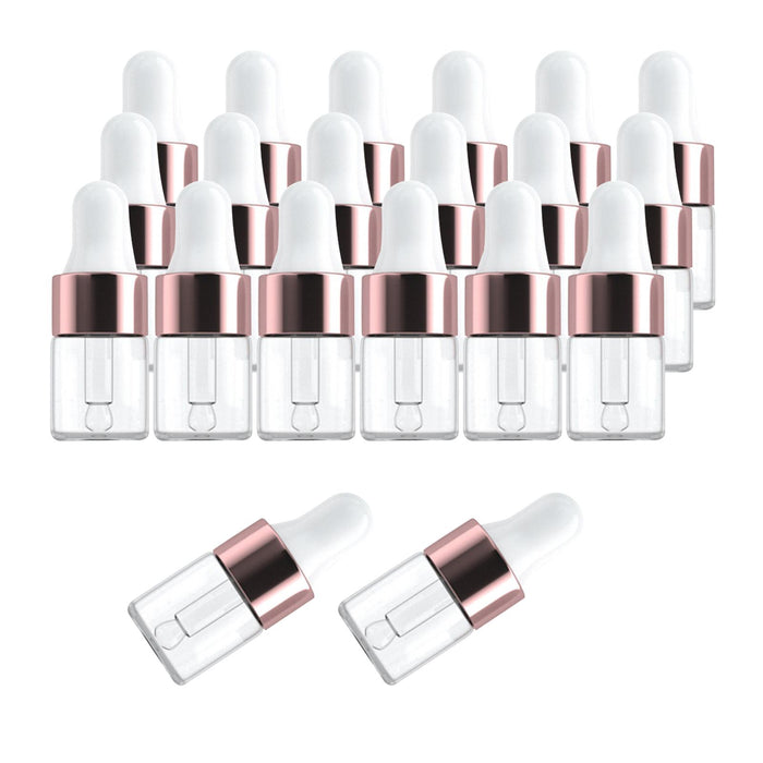 20Pcs Dropper Bottles Squeezable for Cosmetic Packaging Eye Liquid Dropper 2ML