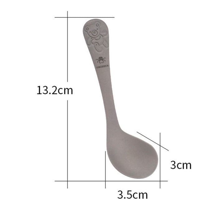 Titanium Soup Spoon Tableware Meal Rice Ladle Reusable for Travel Household