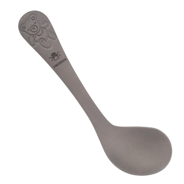 Titanium Soup Spoon Tableware Meal Rice Ladle Reusable for Travel Household