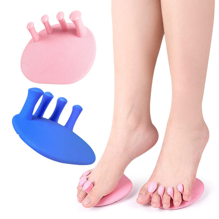 2x Portable Toe Separators Toe Straightener Bunion Corrector Stretchers Pink