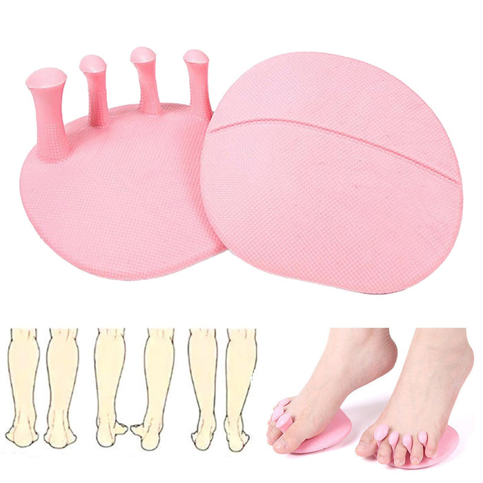 2x Portable Toe Separators Toe Straightener Bunion Corrector Stretchers Pink