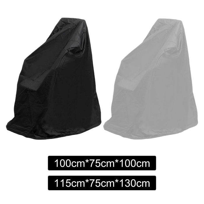 Wheelchair Cover Durable Mobility Scooter Cover Lightweight for Outdoor 100x75x100cm Black