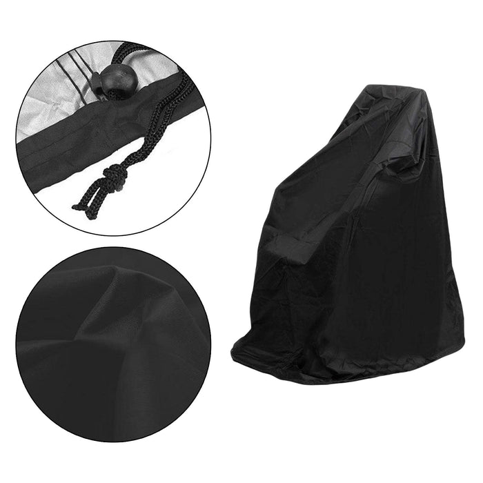 Wheelchair Cover Durable Mobility Scooter Cover Lightweight for Outdoor 100x75x100cm Black