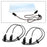 2Pcs Adjustable Napkin Chain Caps Clips Portable for Towel Bibs Chain Travel