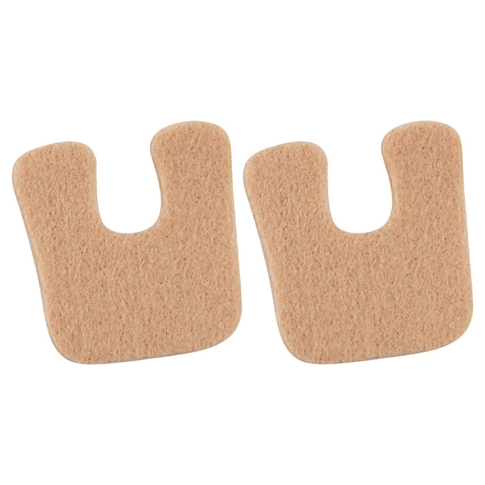 2x U Shaped Felt Callus Pads Reduce Foot Pain Comfortable  Skin Color